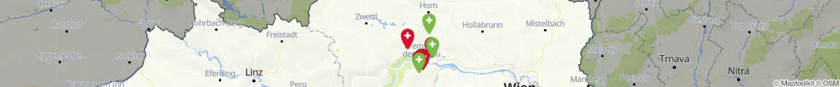 Map view for Pharmacies emergency services nearby Gföhl (Krems (Land), Niederösterreich)